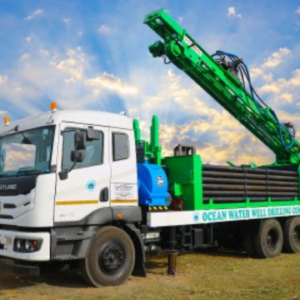 Drilling Rig Mounted On Trailer, For Water Well in Guna
